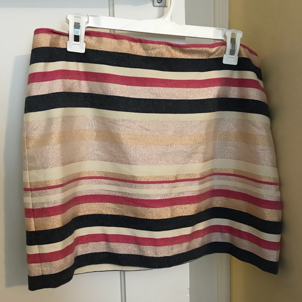 Jcrew Striped skirt size 8